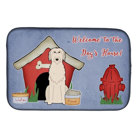 Carolines Treasures Dog House Collection Irish Wolfhound Dish Drying Mat BB2819DDM